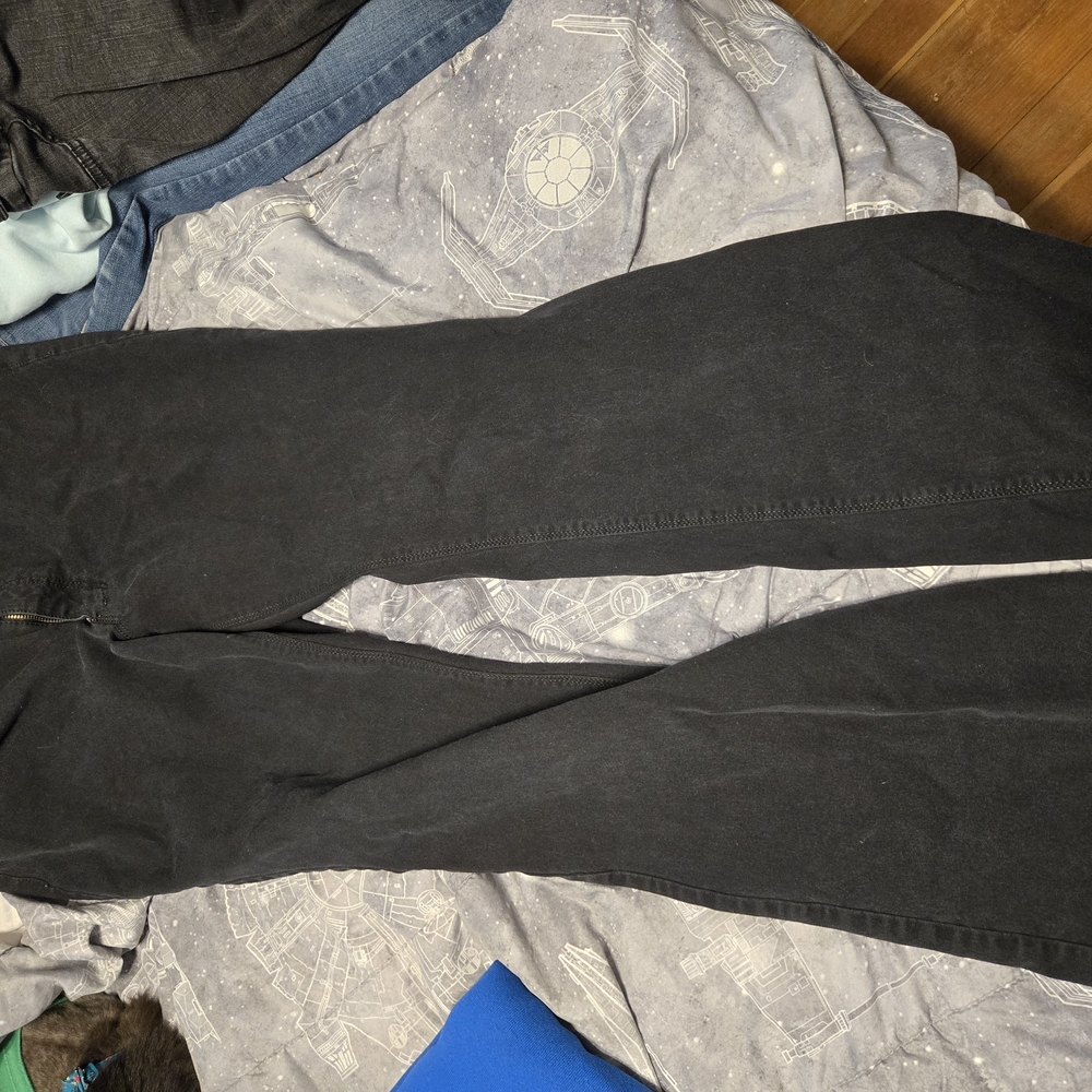 White House Black Market Classic Black Skinny Flare Pants